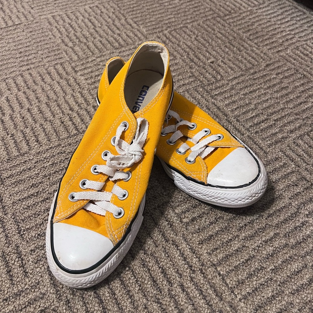 Converse Bright Yellow Canvas Sneakers